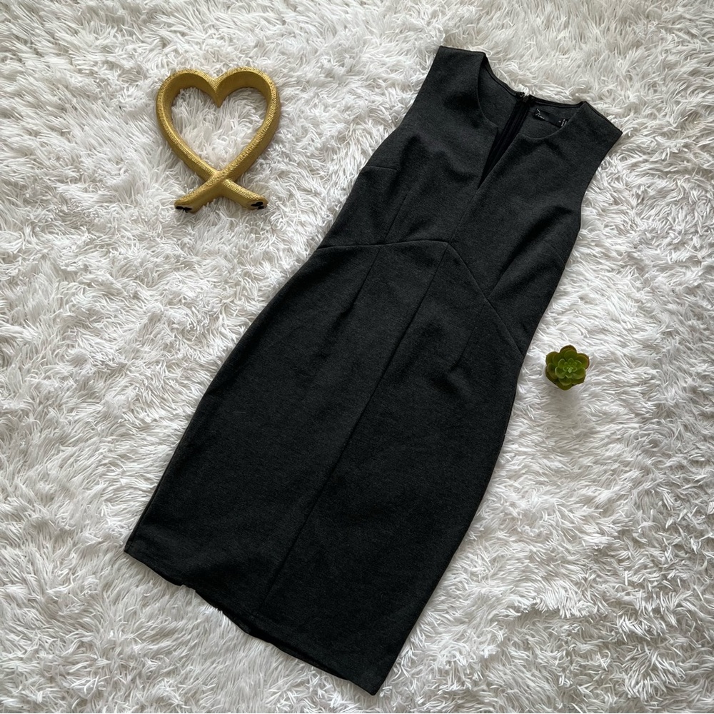 Noir Gray Halter Sheath Dress